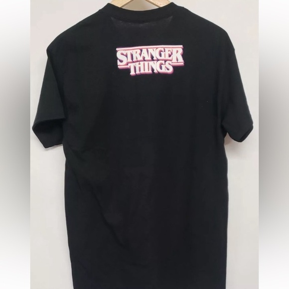 Stranger Things™ "See Ya on the Other Side Nerds" Black Graphic T-Shirt Size S - Picture 4 of 4